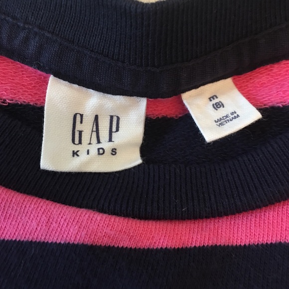EUC Gap Dress Pink and Navy size Medium - Picture 2 of 3